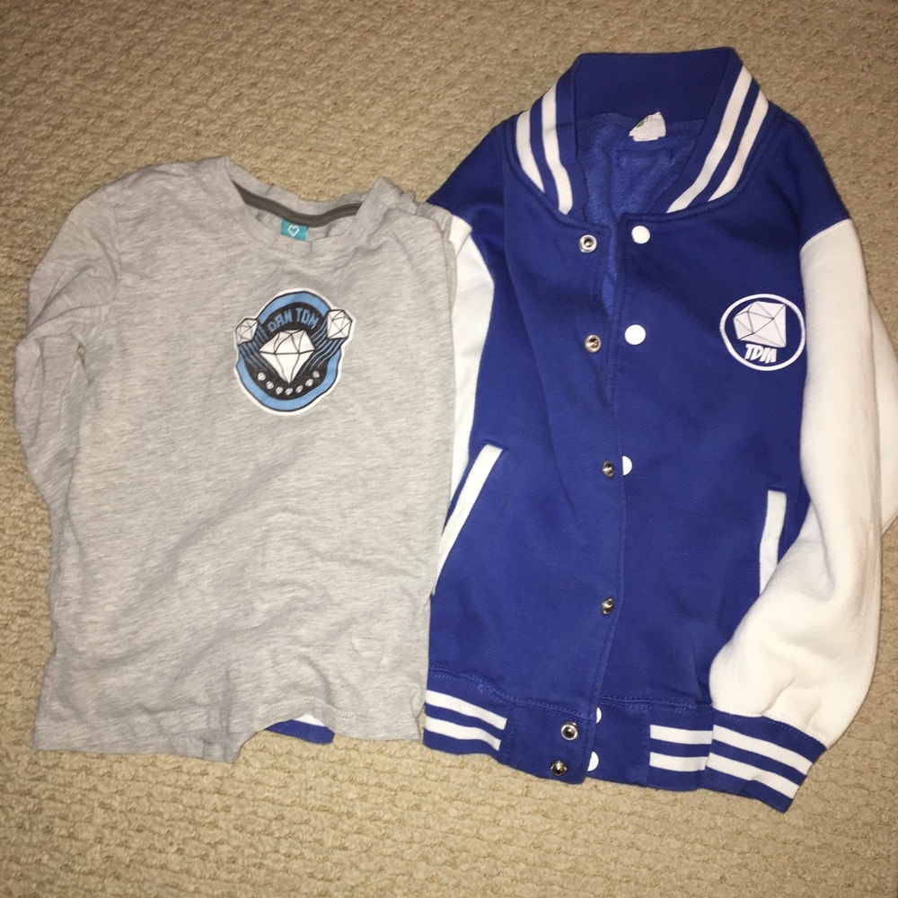 Dan TDM varsity jacket and shirt
